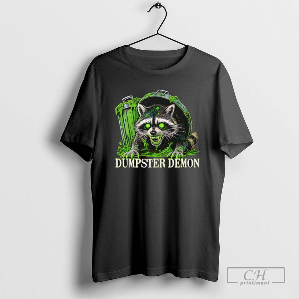 Dumpster Demon Raccoon Halloween T Shirts Unisex T-shirt, Sweatshirt, Hoodie, Long Sleeve Tee - T-Shirt, Sweatshirt, Hoodie