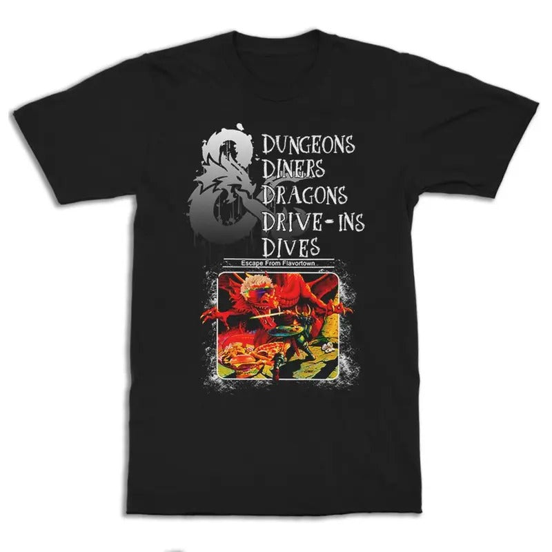 Dungeons Diners Dragons Drive Ins Dives Funny Dungeons & Dragons DnD Shirt Menswear Top T-Shirts, Hoodie, Sweatshirt - T-Shirt, Sweatshirt, Hoodie