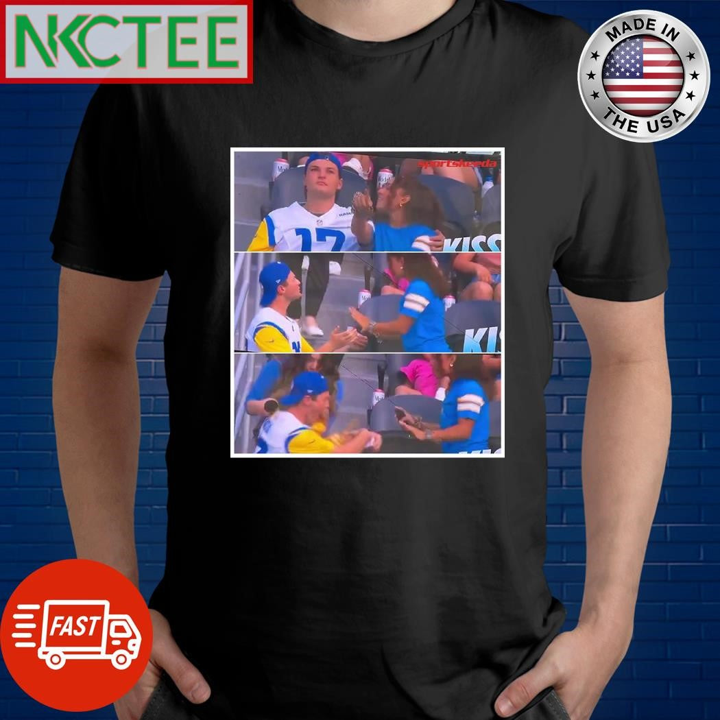 During the Chargers game, a fan attempted to propose to his girlfriend. She turned him down, and then someone spilled nachos on him shirt - T-Shirt, Sweatshirt, Hoodie