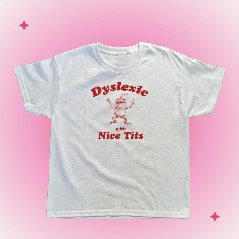 Dyslexic Tice Nits Funny Dyslexia Shirt Frog Dumb Y2k Shirt Stupid Vintage Shirt Baby Silly Meme Shirt T-Shirts, Hoodie, Sweatshirt - T-Shirt, Sweatshirt, Hoodie