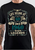 Life Begins 60 1960 T-Shirts, Hoodie, Sweatshirt - T-Shirt, Sweatshirt, Hoodie