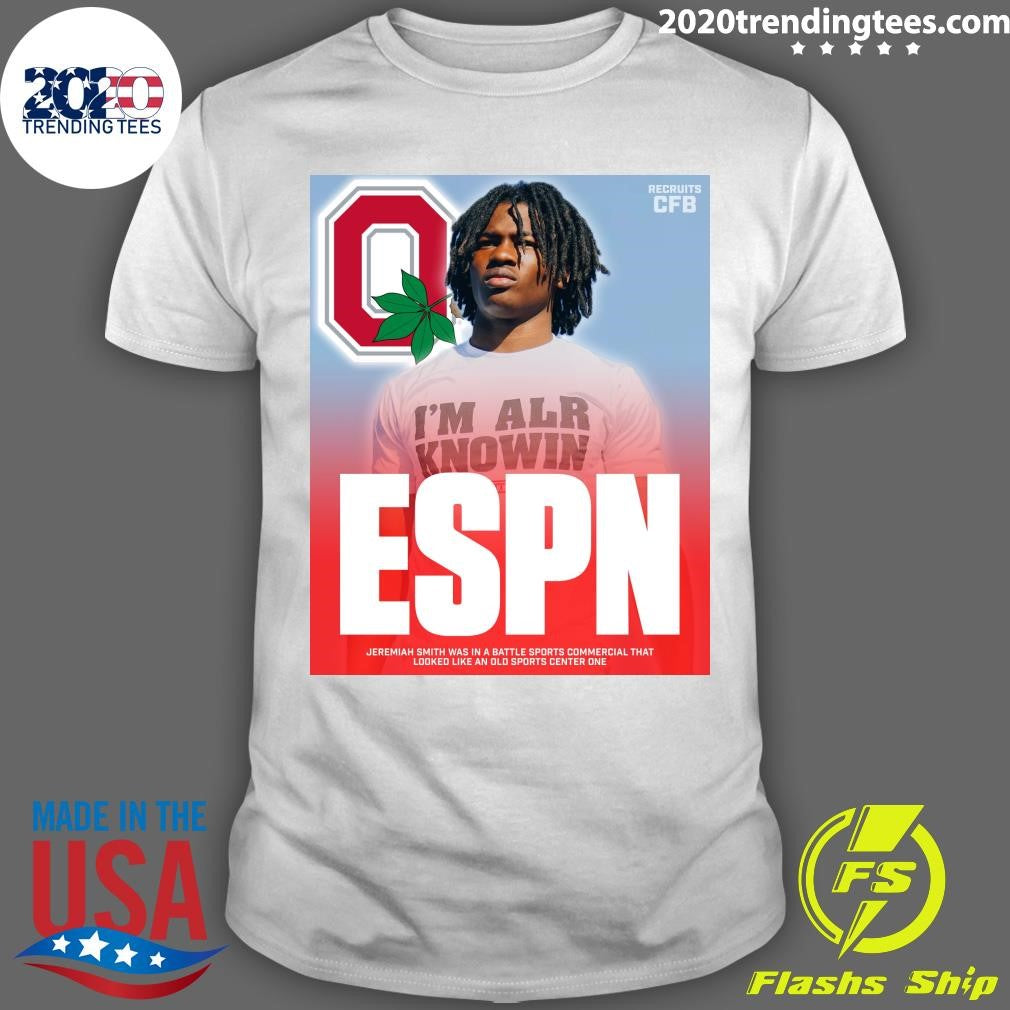 ESPN Jeremiah Smith Was In A Battle Sports Commercial That Looked Like An Old Sports Center One Shirt - T-Shirt, Sweatshirt, Hoodie