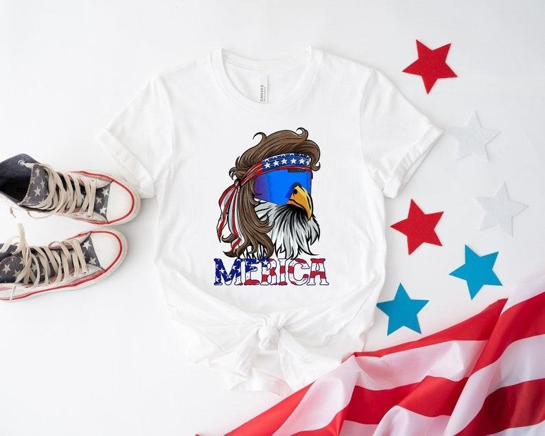 Eagle Merica Shirt Merica Mullet Eagle Shirt American Eagle American Flag 4th July Shirt Independence Day Shirt 4th July T-Shirts, Hoodie, Sweatshirt - T-Shirt, Sweatshirt, Hoodie