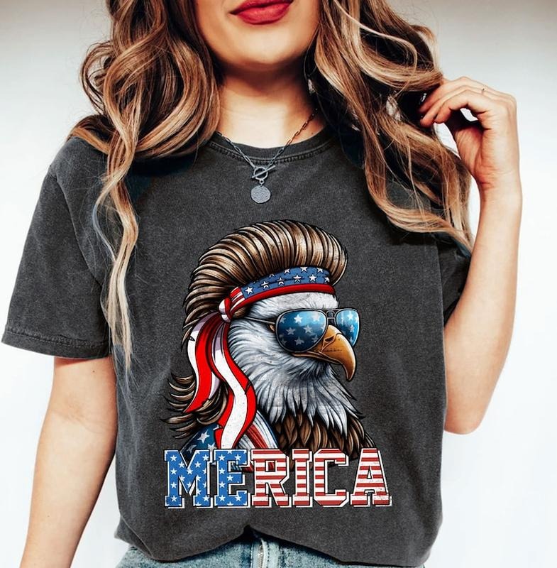Eagle Merica Shirt Merica Mullet Eagle American Eagle American Flag 4th July Shirt Independence Day Shirt 4th July T-Shirts, Hoodie, Sweatshirt - T-Shirt, Sweatshirt, Hoodie