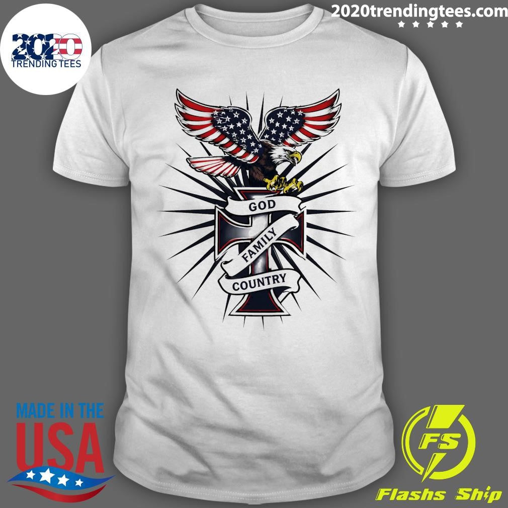 Eagle Patriot American Flag God Family Country Tee Shirt Unisex T-shirt, Sweatshirt, Hoodie, Long Sleeve Tee - T-Shirt, Sweatshirt, Hoodie