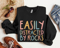 Easily Distracted Rocks Geology Teacher Geologist Geology Student Long Sleeve Science Teacher Rock Lovers T-Shirts, Hoodie, Sweatshirt - T-Shirt, Sweatshirt, Hoodie