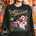Easily Distracted Dogs Books Books Dogs Shirt Ghost Reading Books Shirt Halloween Little Ghost Shirt Book Lover Ghost T-Shirts, Hoodie, Sweatshirt - T-Shirt, Sweatshirt, Hoodie