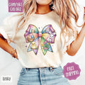 Easter Bow 1 Shirt Comfort Colors Coquette Easter Religious Her T-Shirts, Hoodie, Sweatshirt - T-Shirt, Sweatshirt, Hoodie