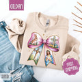 Easter Bow 2 Coquette Easter Religious Her T-Shirts, Hoodie, Sweatshirt - T-Shirt, Sweatshirt, Hoodie