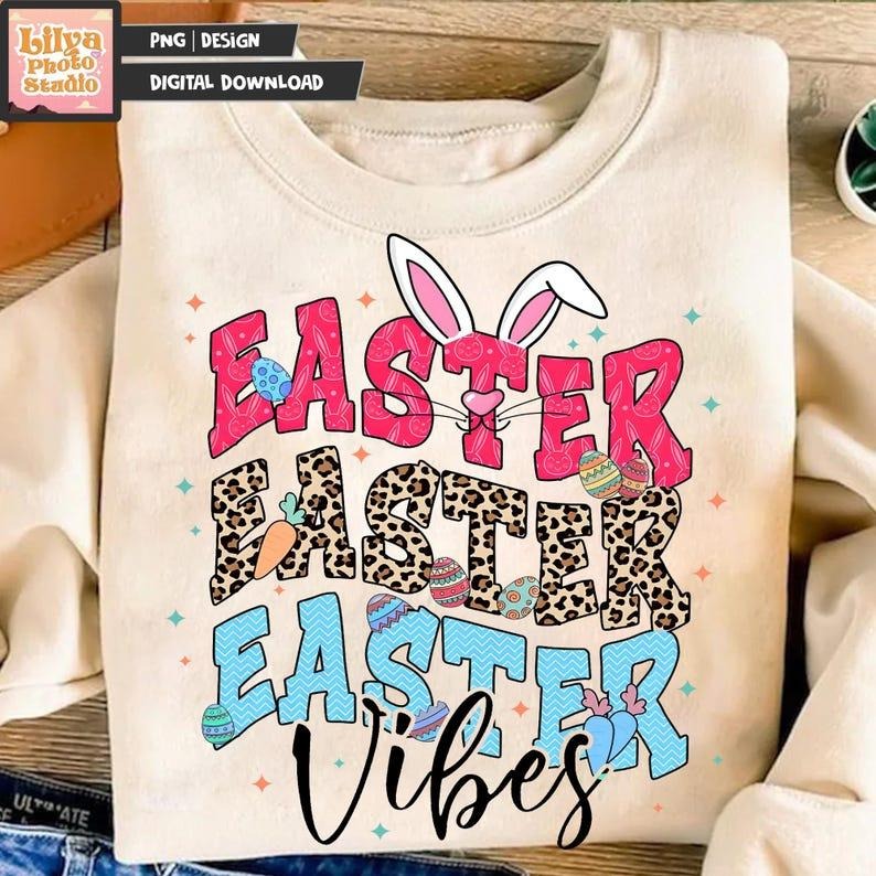 Easter Bunny Coquette Happy Easter Brushstroke Bunny Ears Jesus Easter T-Shirts, Hoodie, Sweatshirt - T-Shirt, Sweatshirt, Hoodie