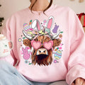 Easter Day Highland Cow Retro Easter Shirt Easter Bunny SEater Happy Easter Day Shirt Higland Cow Easter T-Shirts, Hoodie, Sweatshirt - T-Shirt, Sweatshirt, Hoodie