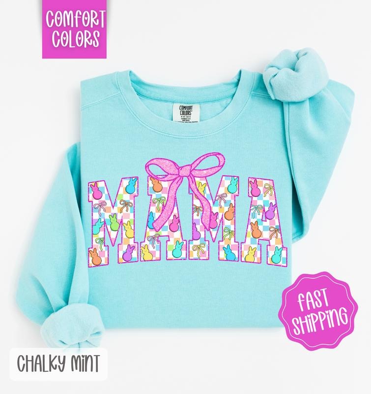 Easter Peep Mama Comfort Colors Cute Easter Mom Her T-Shirts, Hoodie, Sweatshirt - T-Shirt, Sweatshirt, Hoodie