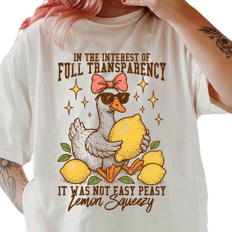 Easy Peasy Lemon Squeezy Shirt ~ Relaxed Fit Printed USA Womenswear Casual Comfort Cotton Top Athletic Boho Chic T-Shirts, Hoodie, Sweatshirt - T-Shirt, Sweatshirt, Hoodie