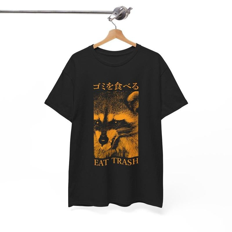 Eat Trash Japanese Vintage Raccoon T-Shirts, Hoodie, Sweatshirt - T-Shirt, Sweatshirt, Hoodie