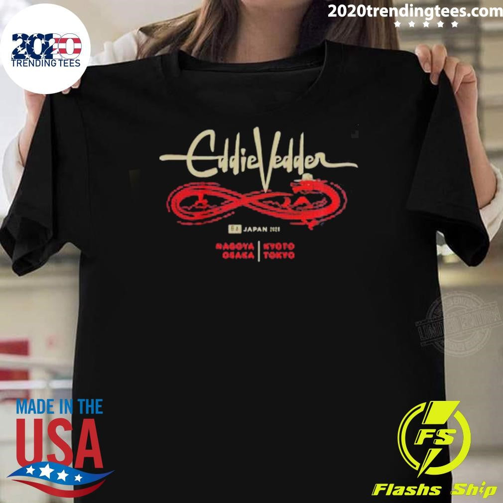Eddie Vedder Japan 2026 Tour Merch Figure 8 Dragon Shirt Unisex T-shirt, Sweatshirt, Hoodie, Long Sleeve Tee - T-Shirt, Sweatshirt, Hoodie