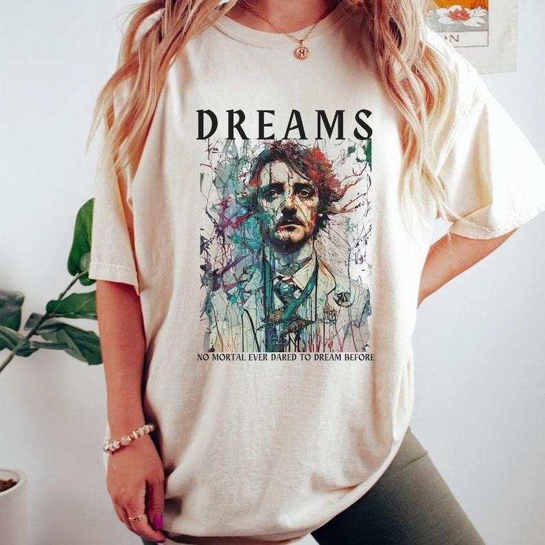 Edgar Allan Poe Dark Academia Shirt Poet Shirt Nevermore Literary Shirt Edgar Allan Poe Raven Shirt Bookish Edgar Allen Poe T-Shirts, Hoodie, Sweatshirt - T-Shirt, Sweatshirt, Hoodie