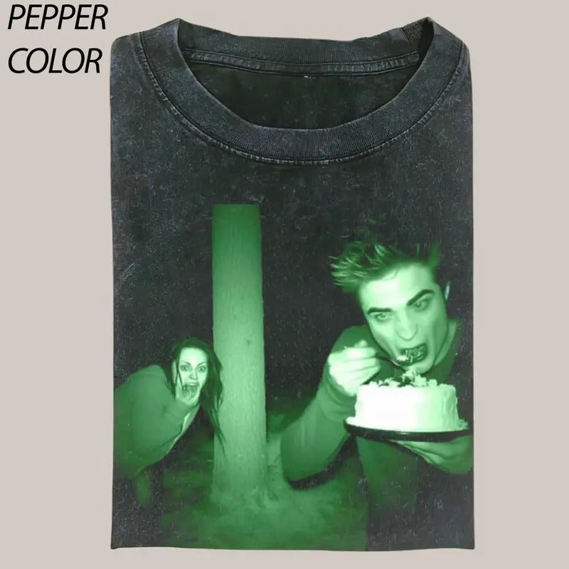 Edward Eats Cake Bella Vintage Funny Twilight Movie Her Him Shirt T-Shirts, Hoodie, Sweatshirt - T-Shirt, Sweatshirt, Hoodie