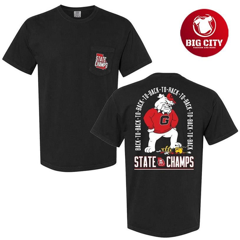 Eight Time State Champs Back To Back Pocket Two Sided Shirt Unisex T-shirt, Sweatshirt, Hoodie, Long Sleeve Tee - T-Shirt, Sweatshirt, Hoodie