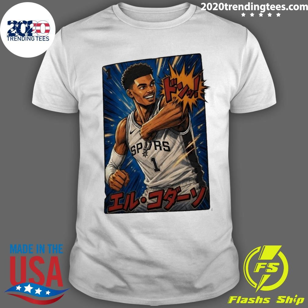 El Codazo Victor Wembanyama elbow San Antonio Spurs Basketball Japanese style shirt Unisex T-shirt, Sweatshirt, Hoodie, Long Sleeve Tee - T-Shirt, Sweatshirt, Hoodie