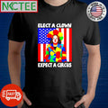 Elect a clown expect a circus Kamala Harris shirt Unisex T-shirt, Sweatshirt, Hoodie, Long Sleeve Tee - T-Shirt, Sweatshirt, Hoodie