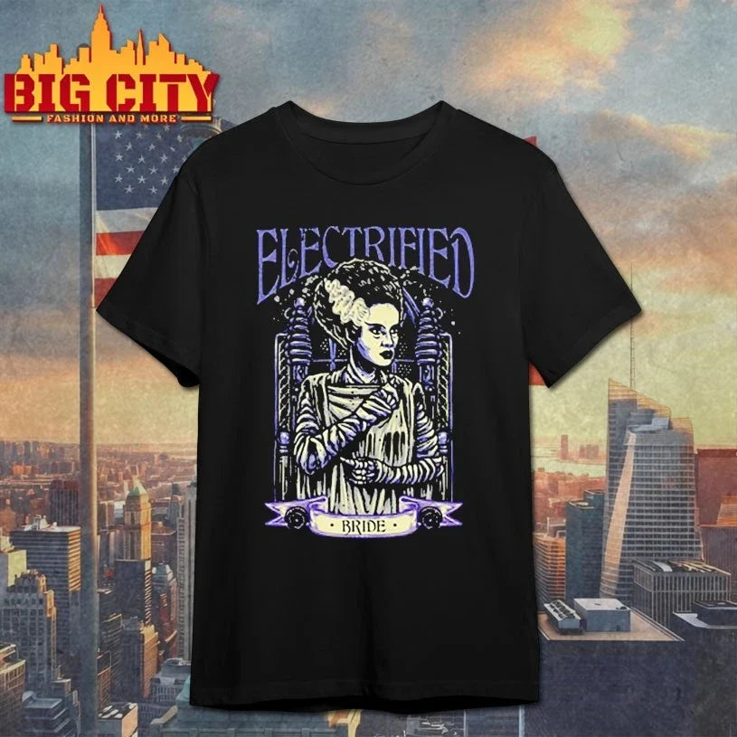 Electrified Bride shirt Unisex T-shirt, Sweatshirt, Hoodie, Long Sleeve Tee - T-Shirt, Sweatshirt, Hoodie