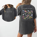 Elohim Shomri Shirt Floral Christian Bible Verse Psalm 121 Printed God Is My Protector Comfort Shirt Casual Scripture Shirts Religious Womenswear Cotton Fabric Relaxed Chic T-Shirts, Hoodie, Sweatshirt - T-Shirt, Sweatshirt, Hoodie
