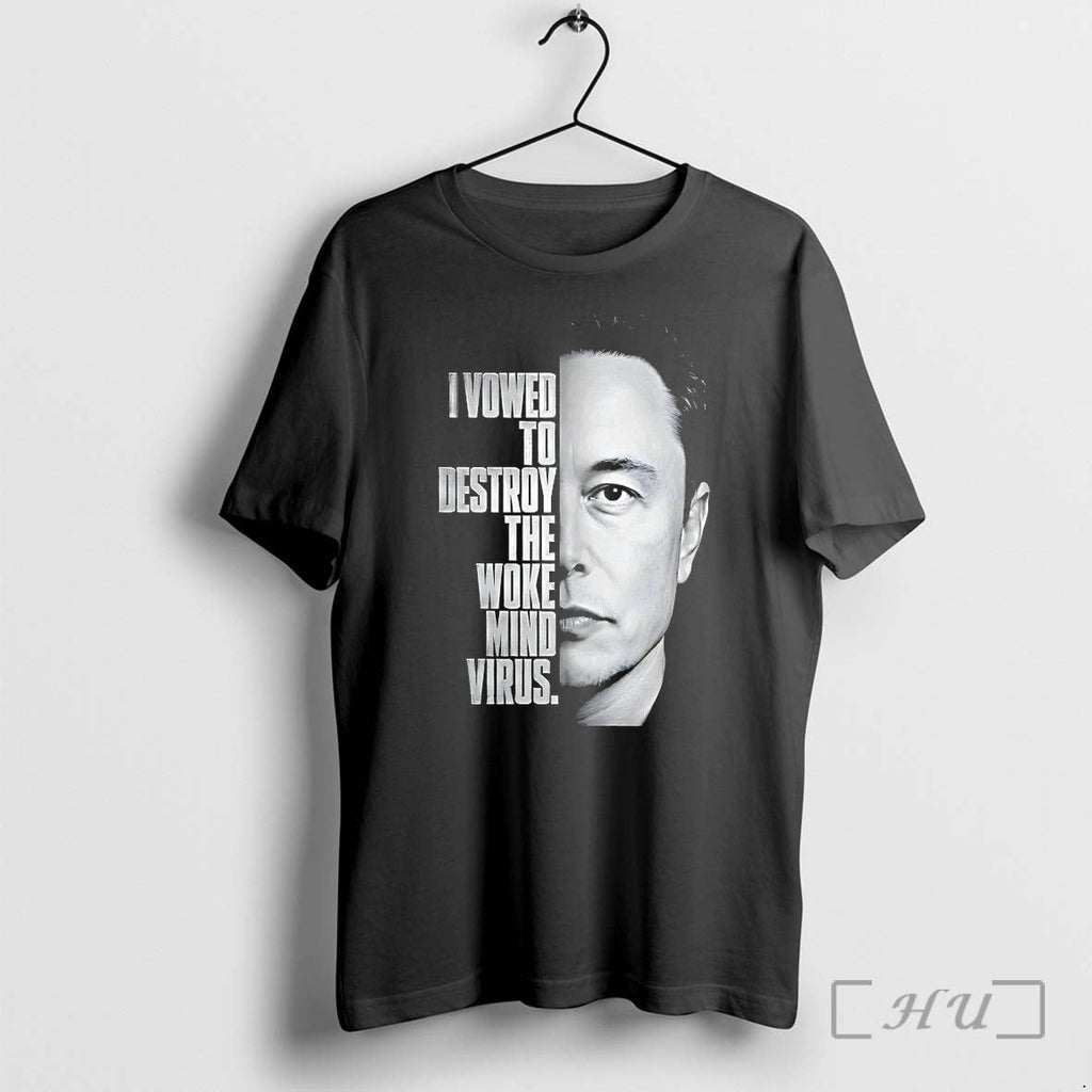 Elon Musk I Vowed To Destroy The Woke Mind Virus Tshirts Sweater Hoodie Jpg Unisex T-shirt, Sweatshirt, Hoodie, Long Sleeve Tee - T-Shirt, Sweatshirt, Hoodie