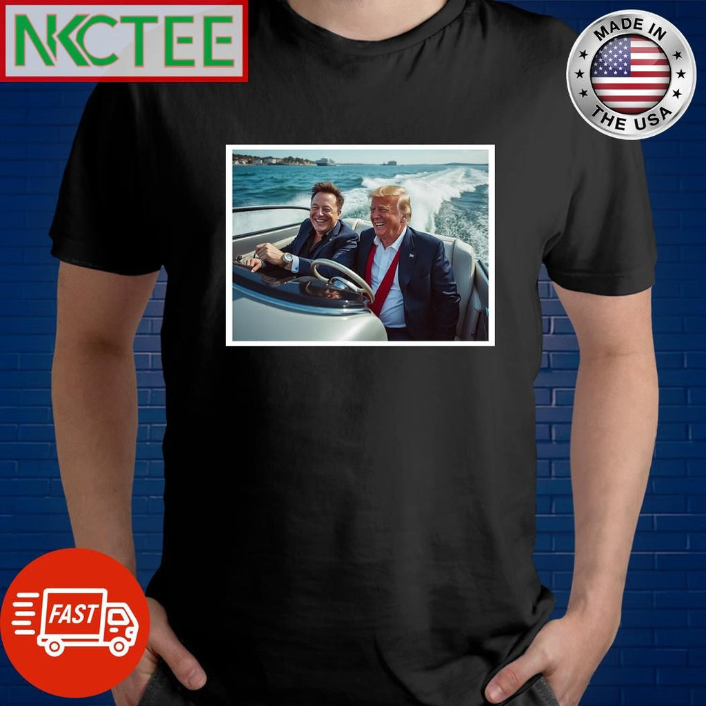 Elon Musk drives yacht to Donald Trump shirt Unisex T-shirt, Sweatshirt, Hoodie, Long Sleeve Tee - T-Shirt, Sweatshirt, Hoodie