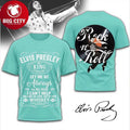 Elvis Presley Rock N Roll King Of Rock Graphic Tee Inspired By Classic Hits Two Sided Shirt - T-Shirt, Sweatshirt, Hoodie