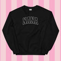 Embroidered White Thread NANA Varsity Relaxed Fit Printed USA Womenswear Casual Comfortable T-Shirts, Hoodie, Sweatshirt - T-Shirt, Sweatshirt, Hoodie