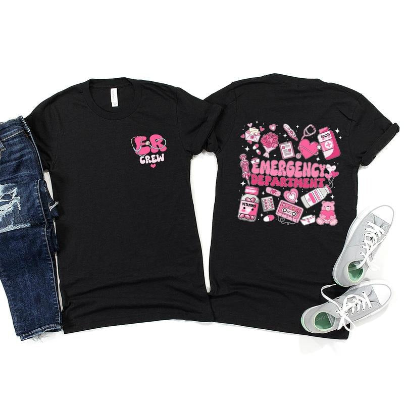 Emergency Department Valentine Shirt Valentine ER Nurse Shirt ER Valentine Shirt Emergency Room Emergency Department Shirt T-Shirts, Hoodie, Sweatshirt - T-Shirt, Sweatshirt, Hoodie