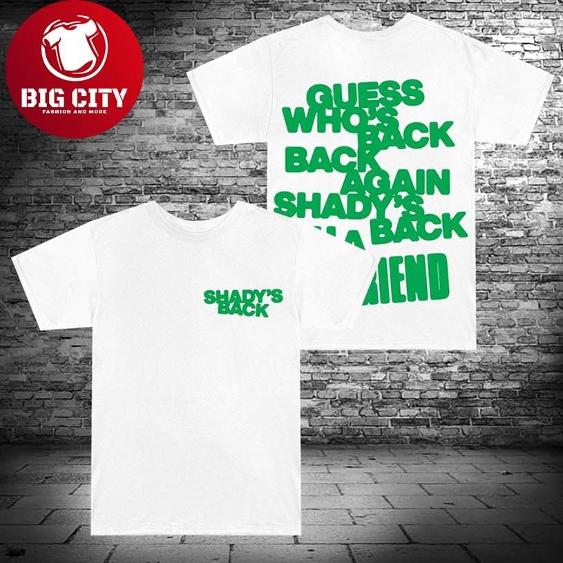 Eminem Cyber Week 2025 The Eminem Show Shadys Back Two Sided Shirt Unisex T-shirt, Sweatshirt, Hoodie, Long Sleeve Tee - T-Shirt, Sweatshirt, Hoodie