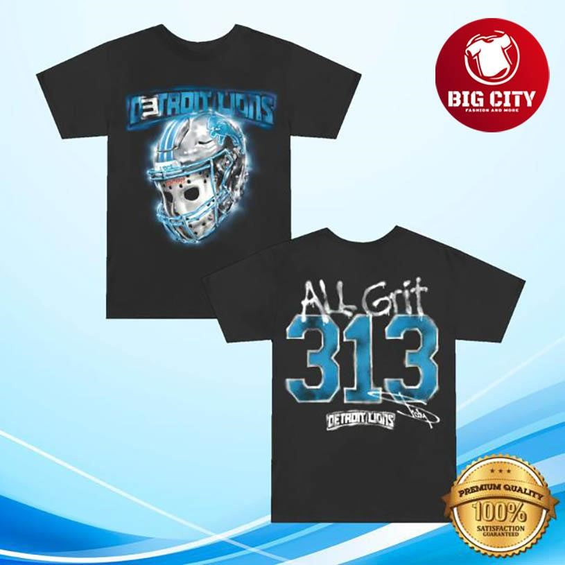 Eminem X Detroit Lions All Grit Two Sided Shirt Unisex T-shirt, Sweatshirt, Hoodie, Long Sleeve Tee - T-Shirt, Sweatshirt, Hoodie
