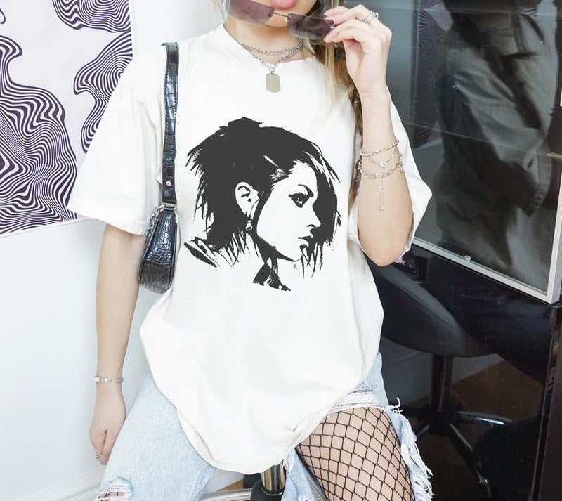 Emo Gothic Girl Y2K Streetwear Streetwear Shirt Retro Emo Baggy Grunge 2000s Emo Clothes Menswear Top Underwear Streetwear Man Tropical Round Neck Casual T-Shirts, Hoodie, Sweatshirt - T-Shirt, Sweatshirt, Hoodie