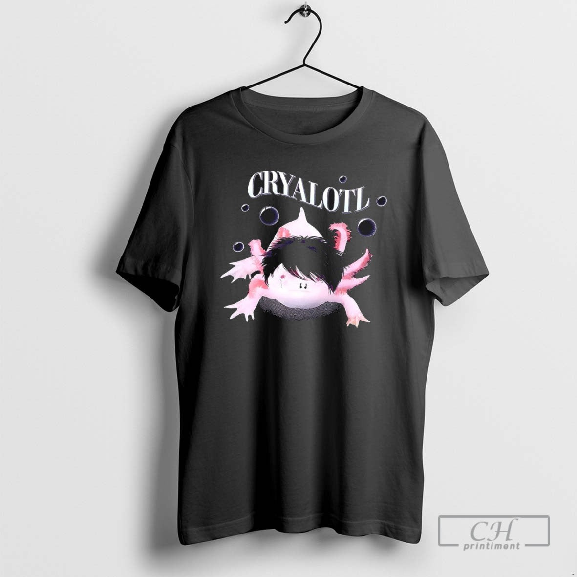 Emo Axolotl Cryalotl T Shirts Unisex T-shirt, Sweatshirt, Hoodie, Long Sleeve Tee - T-Shirt, Sweatshirt, Hoodie