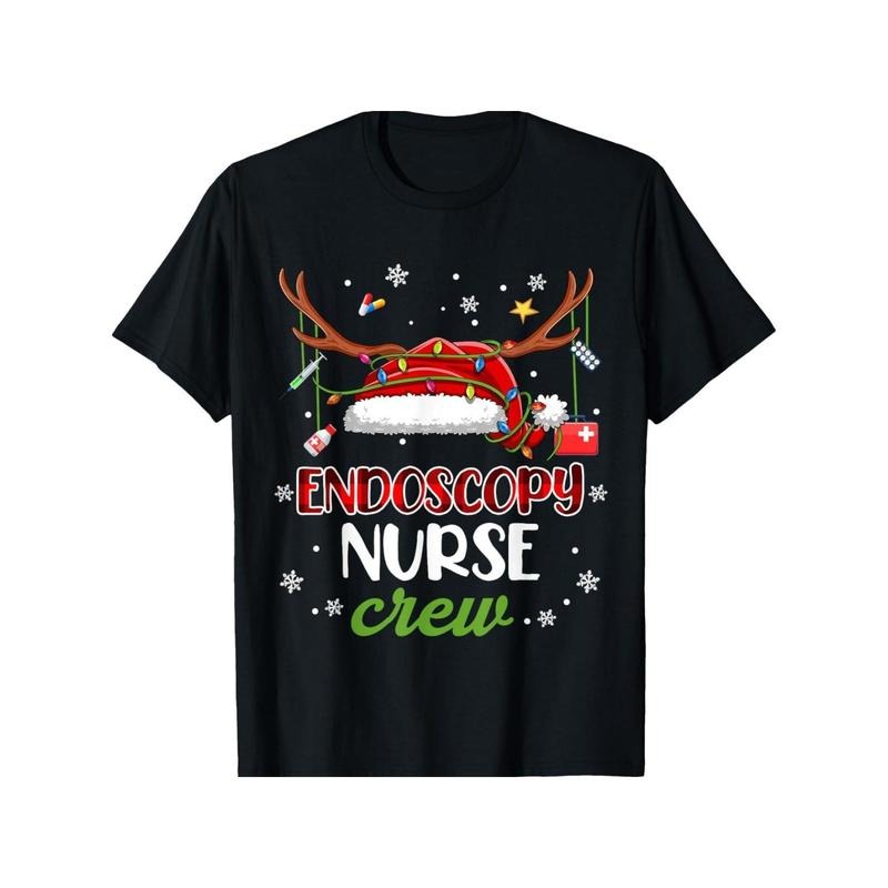 Endoscopy Nurse Crew Matching Pajamas Nursing Halloween New Year Thanksgiving Day Dad Mom Friend Soft Fabric 100% Cotton Black Made USA T-Shirts, Hoodie, Sweatshirt - T-Shirt, Sweatshirt, Hoodie
