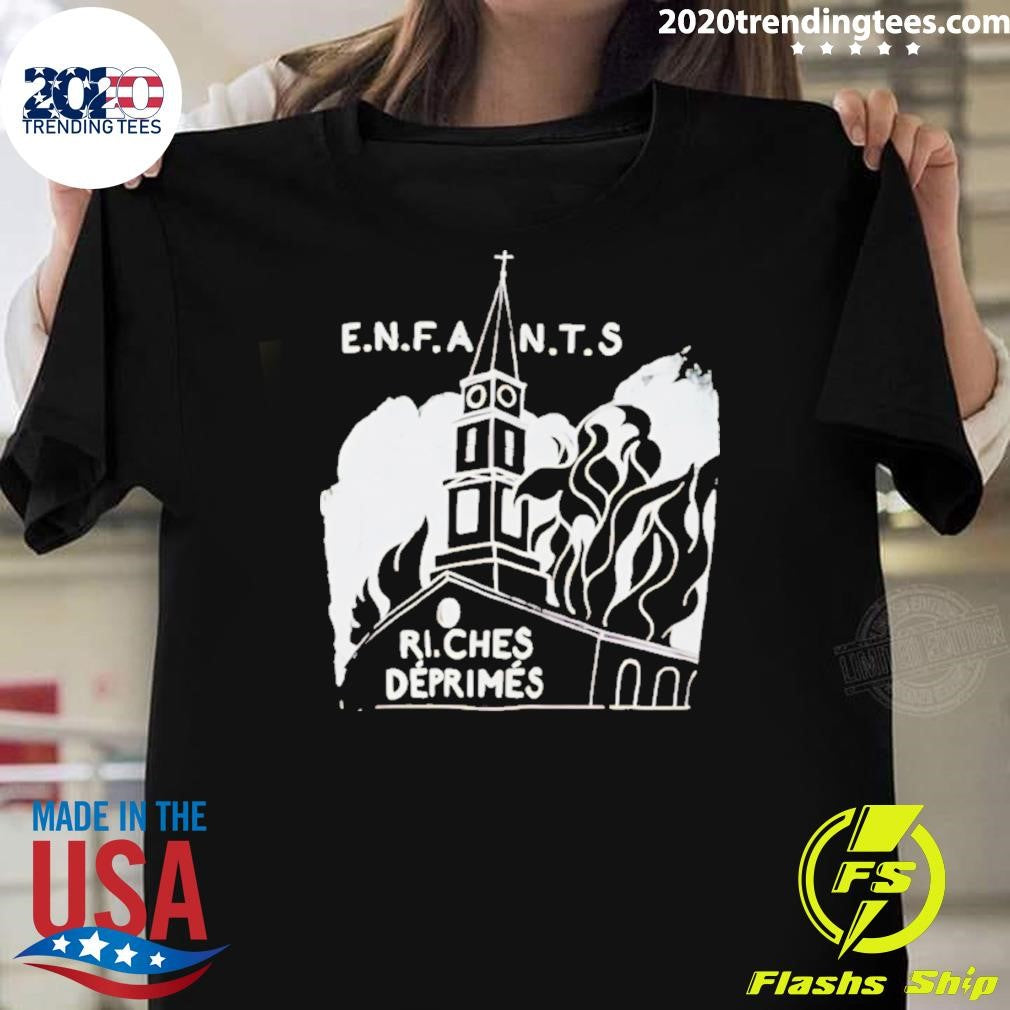 Enhypen Wearing Burning Church Shirt Unisex T-shirt, Sweatshirt, Hoodie, Long Sleeve Tee - T-Shirt, Sweatshirt, Hoodie