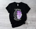 Epilepsy Awareness Floral Brain Epilepsy Survivor Shirt Motivational Purple Ribbon Short Sleeve Neurodiversity Epilepsy Fighter T-Shirts, Hoodie, Sweatshirt - T-Shirt, Sweatshirt, Hoodie