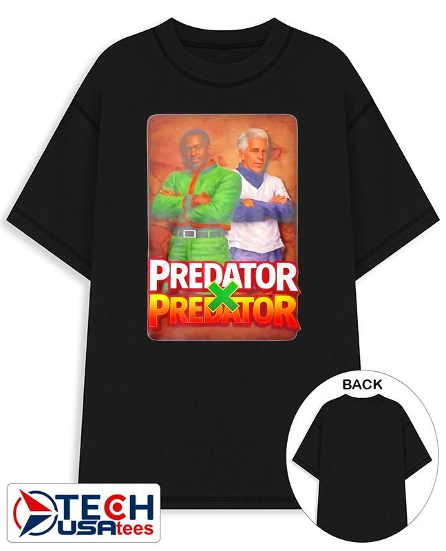 Epstein and Diddy Predator X Predator shirt Unisex T-shirt, Sweatshirt, Hoodie, Long Sleeve Tee - T-Shirt, Sweatshirt, Hoodie