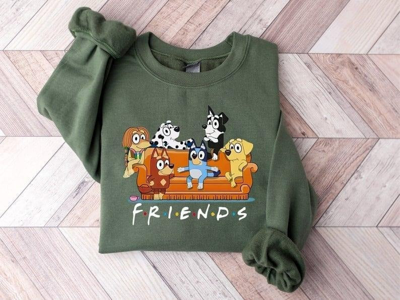 Era Bluey Friends Bluey Shirt Bluey Bluey ; Cotton Menswear T-Shirts, Hoodie, Sweatshirt - T-Shirt, Sweatshirt, Hoodie