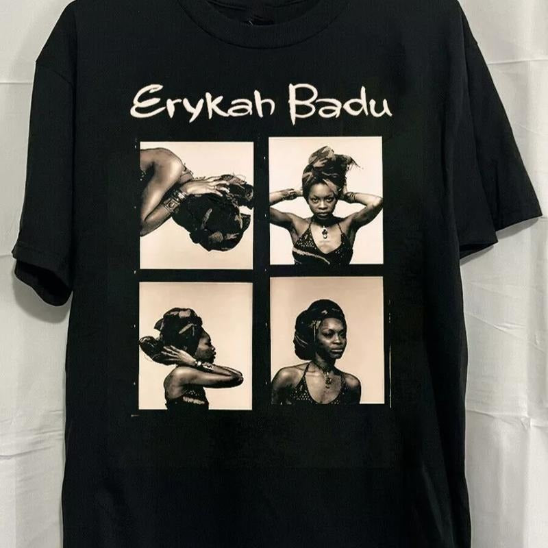 Erykah Badu Band Full Size S 5XL Cotton T-Shirts, Hoodie, Sweatshirt - T-Shirt, Sweatshirt, Hoodie