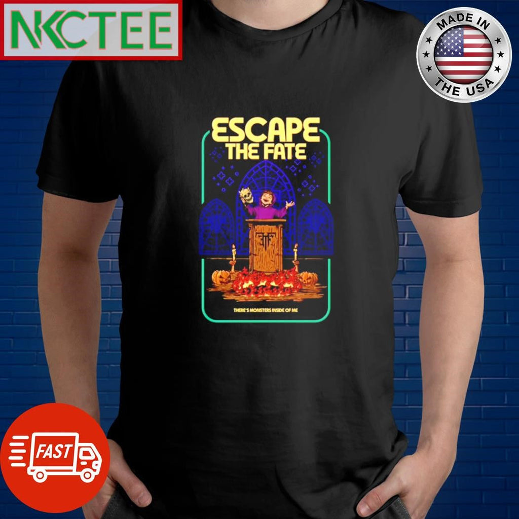 Escape the fate there’s monsters inside of me shirt Unisex T-shirt, Sweatshirt, Hoodie, Long Sleeve Tee - T-Shirt, Sweatshirt, Hoodie