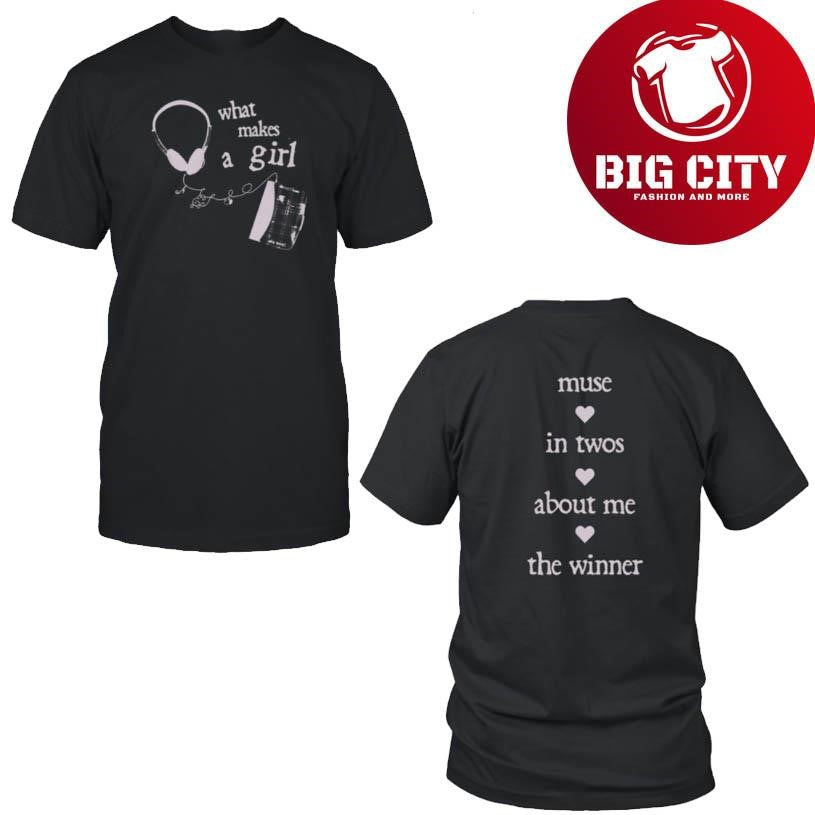 Esha Tewari What Makes A Girl Music In Twos About Me The Winner Two Sided Shirt Unisex T-shirt, Sweatshirt, Hoodie, Long Sleeve Tee - T-Shirt, Sweatshirt, Hoodie