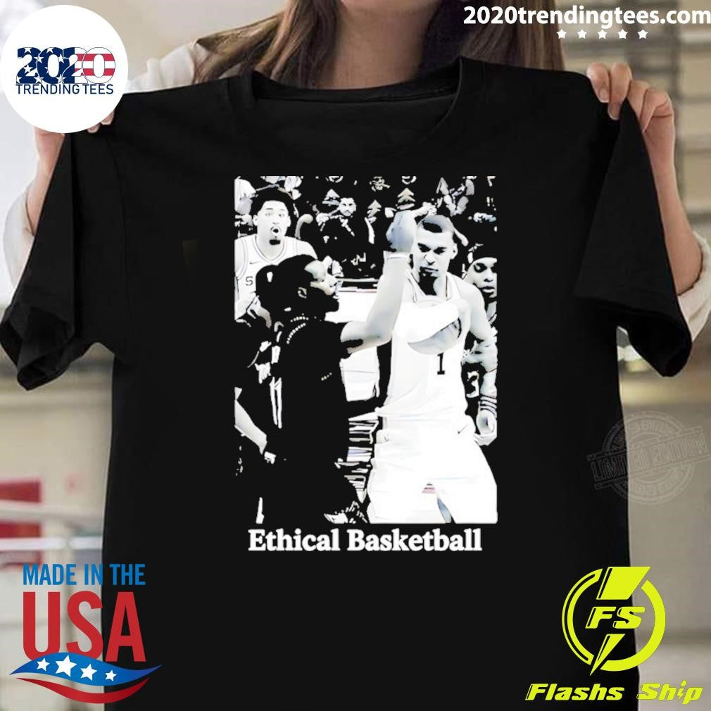 Ethical Basketball Victor-wembanyama Elbow On Naz-reid San Antonio Spurs And Minnesota Timberwolves Nba Playoffs 2026 Shirt - T-Shirt, Sweatshirt, Hoodie