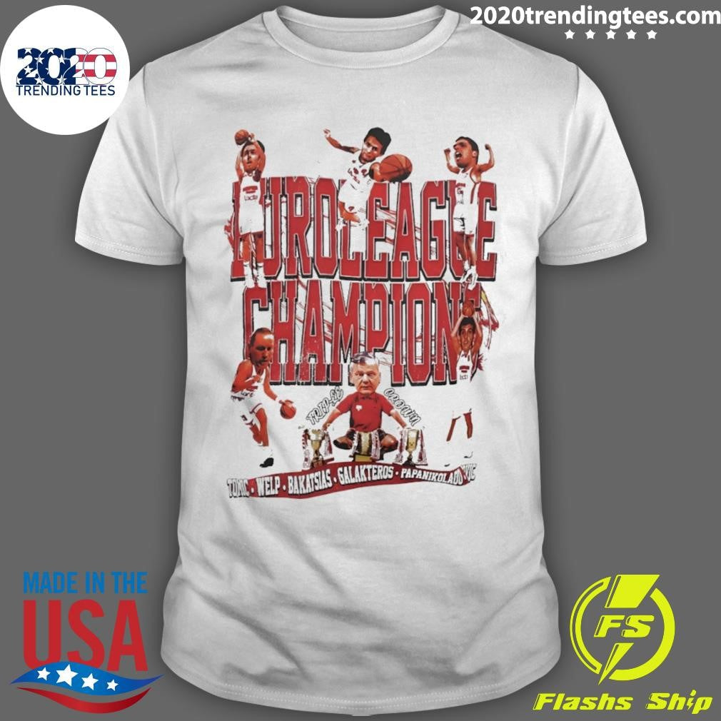 Evan Fournier Wearing Olympiacos B.c Euro League Champions Rome 1997 Shirt Unisex T-shirt, Sweatshirt, Hoodie, Long Sleeve Tee - T-Shirt, Sweatshirt, Hoodie