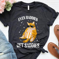 Even Baddies Get Saddies Funny Cat Shirt Meme Shirt Weirdcore Ironic Shirt That Go Hard Mental Health Shirt Anxiety Depression Animal T-Shirts, Hoodie, Sweatshirt - T-Shirt, Sweatshirt, Hoodie