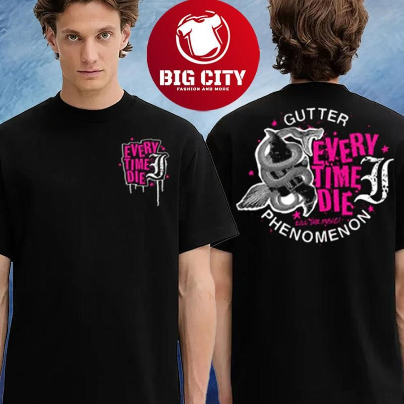 Every Time I Die Etid Merch Kill the Music Two Sided Shirt Unisex T-shirt, Sweatshirt, Hoodie, Long Sleeve Tee - T-Shirt, Sweatshirt, Hoodie