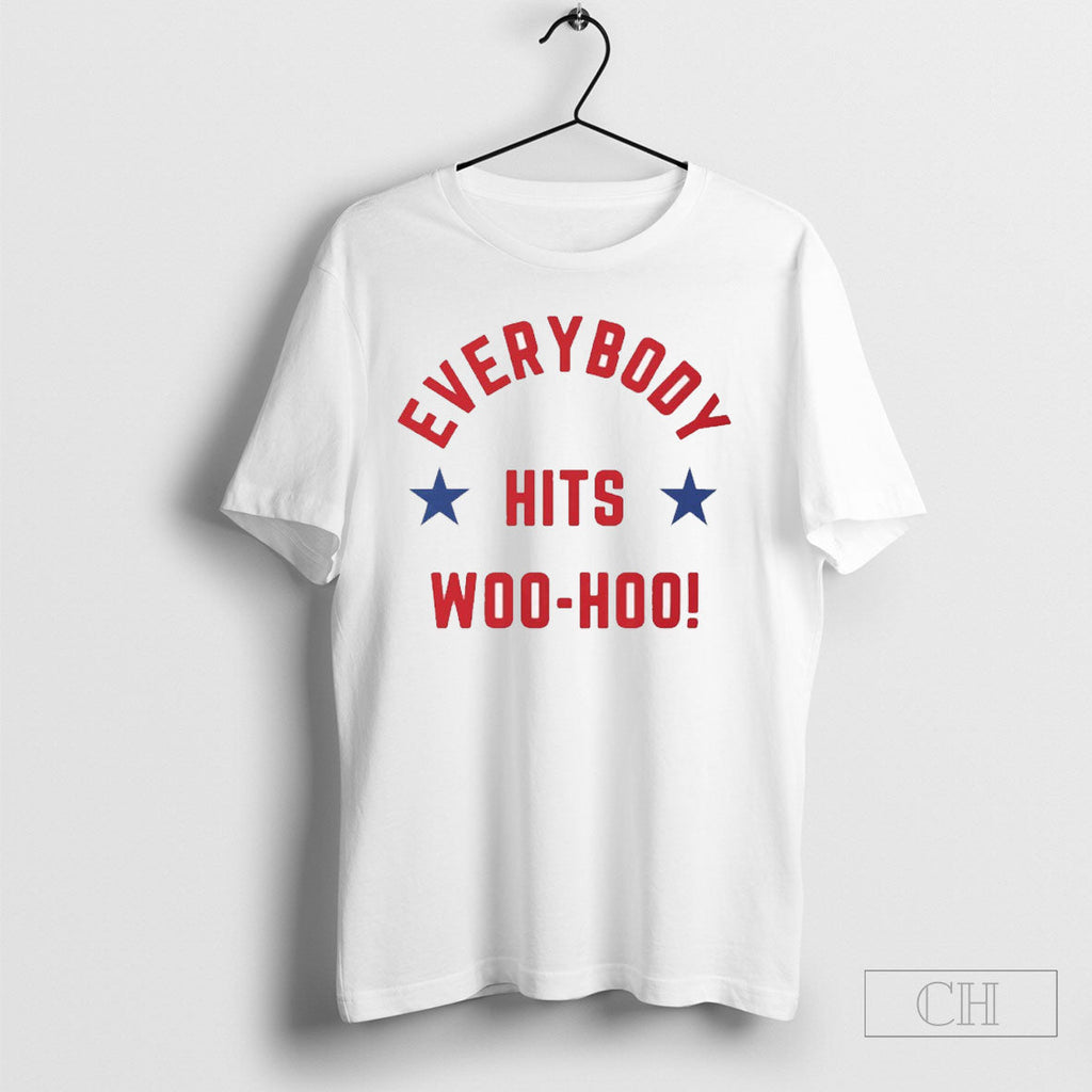 Everybody Hits Woo Hoo Philadelphia Phillies Unisex T-shirt, Sweatshirt, Hoodie, Long Sleeve Tee - T-Shirt, Sweatshirt, Hoodie