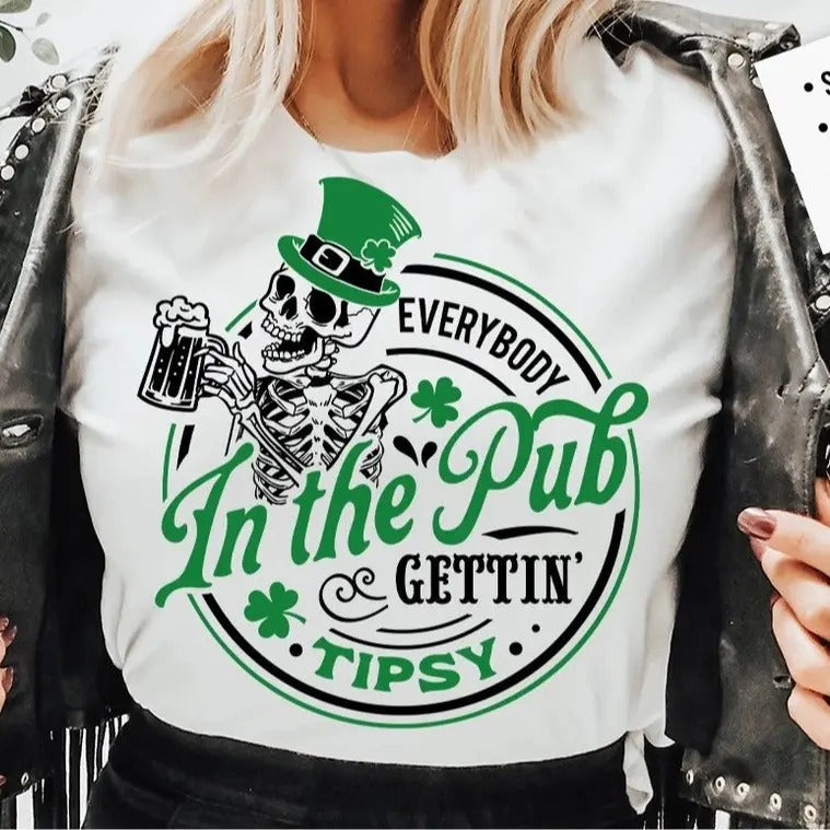 Everybody Pub Gettin Tipsy Vintage St Paddy'S St Patricks Day T-Shirts, Hoodie, Sweatshirt - T-Shirt, Sweatshirt, Hoodie