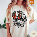 Everything Is Fine Shirt Vintage Skull Shirt Retro Grunge Everything Fine T-Shirts, Hoodie, Sweatshirt - T-Shirt, Sweatshirt, Hoodie
